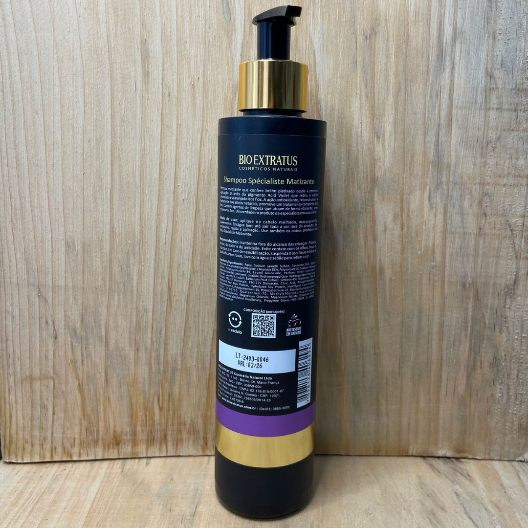 Shampoo SPÉCIALISTE MATIZANTE BIO EXTRATUS 300ml