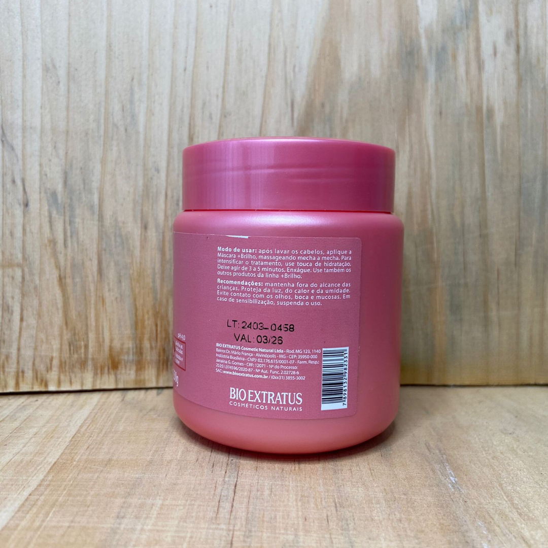 Máscara +BRILHO BIO EXTRATUS 250g